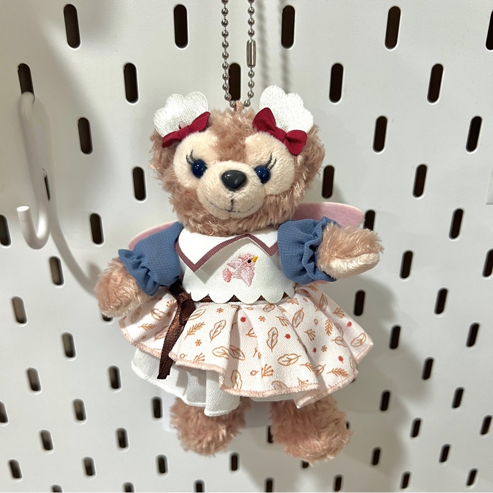 Cute Teddy Bear Keychain with Dress